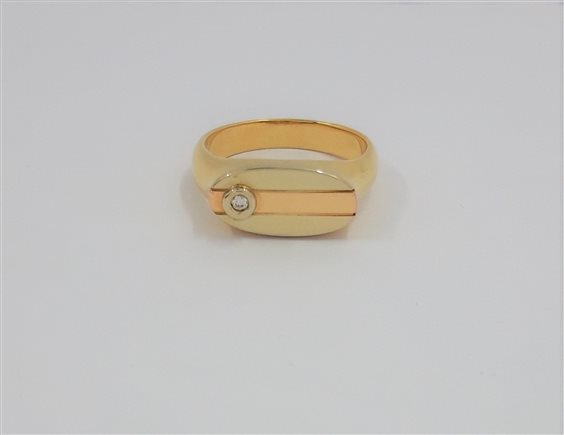 Oiritaly Anillo Hombre Unbranded Anello Con Pietra Oro